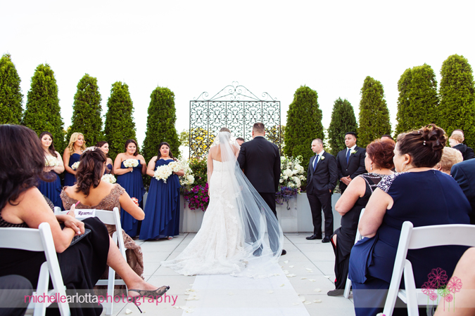 the palace at somerset park new jersey outdoor wedding ceremony