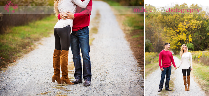 new jersey fall engagement session