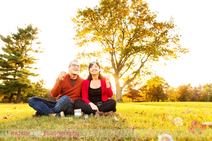 colonial park new jersey engagement session