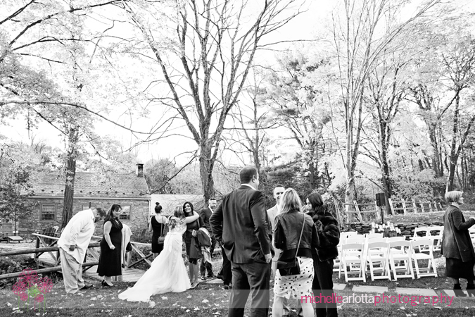 intimate ceremony inn at millrace pond wedding
