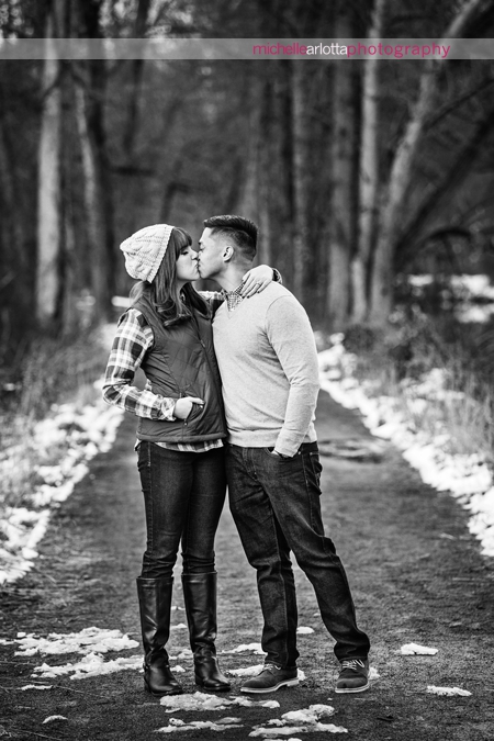 New Jersey winter engagement session
