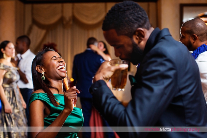 fun wedding reception at Nassau Inn in Princeton, New Jersey photographed by michelle Arlotta photography