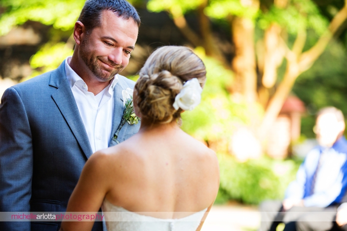 haddonfiled historical garden intimate wedding photographed by michelle Arlotta photography