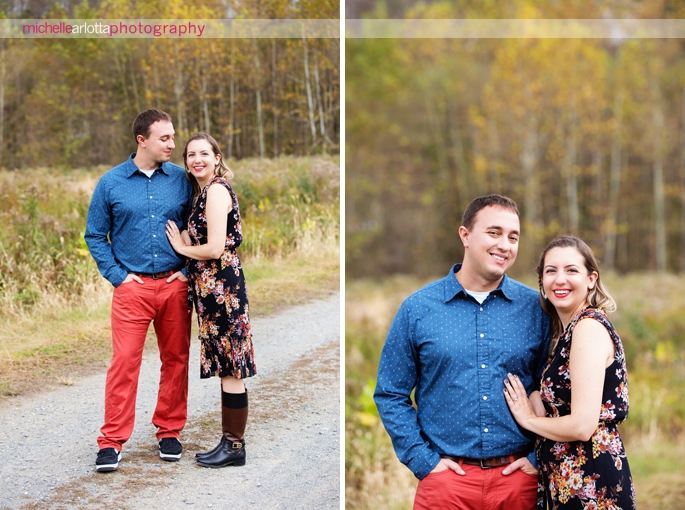 frechtown, New Jersey hunterdon county fall engagement session photography