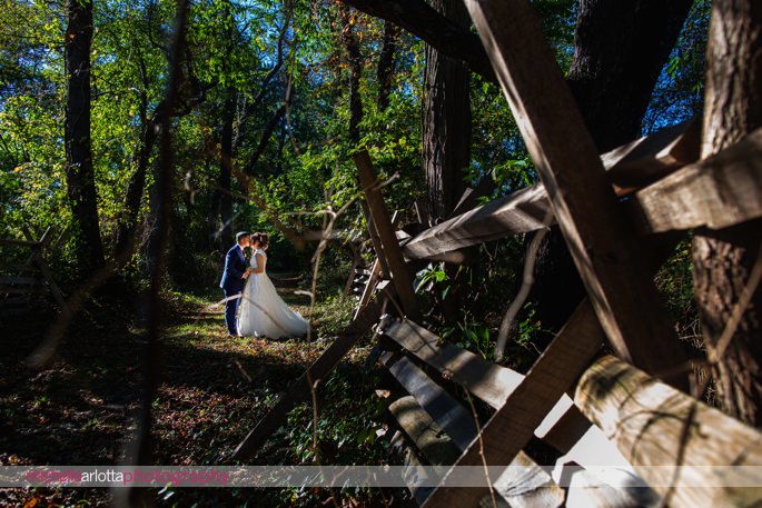 bride and groom portrait at battleground country club photographed by nj wedding photographer michelle Arlotta