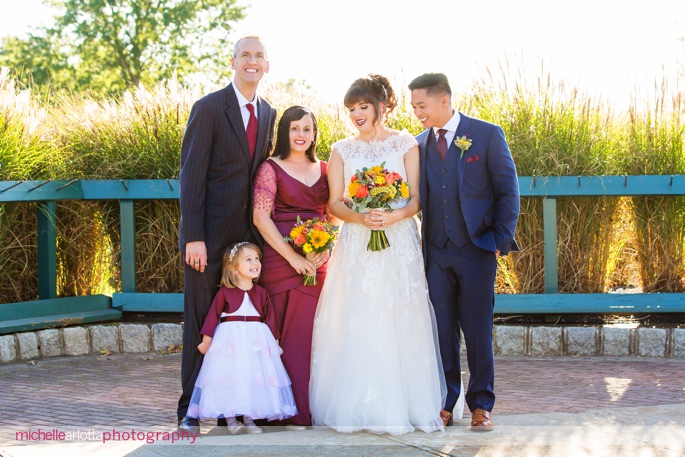 family portrait at Monmouth county wedding venue