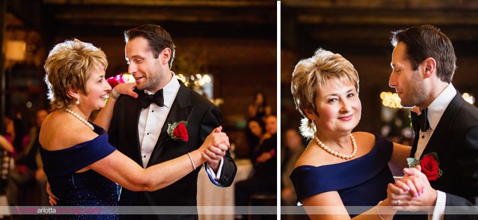 groom dances with mother at brotherhood winery wedding reception