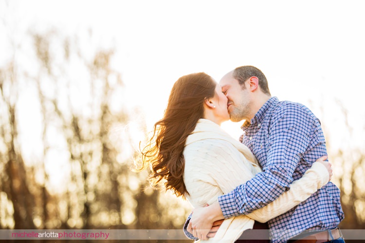 hunterdon county winter engagement session New Jersey