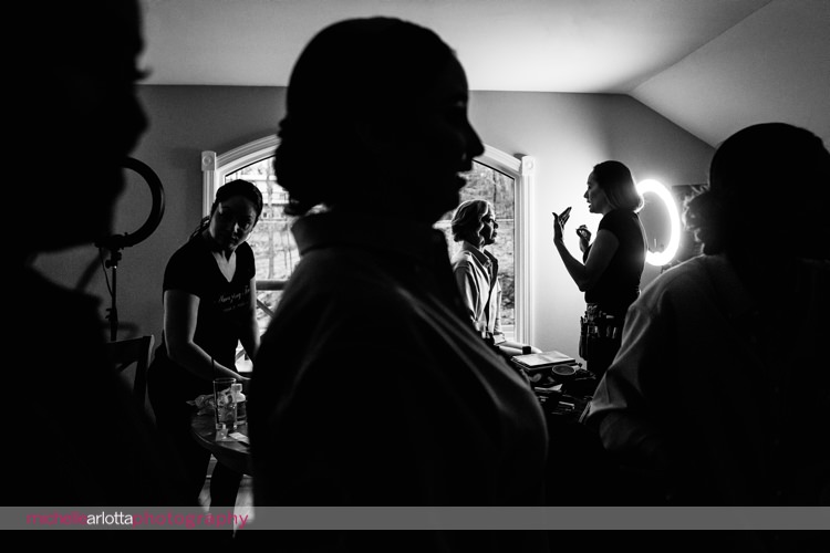 amazing face nj applies makeup for New Jersey wedding photographed by Michelle arlotta