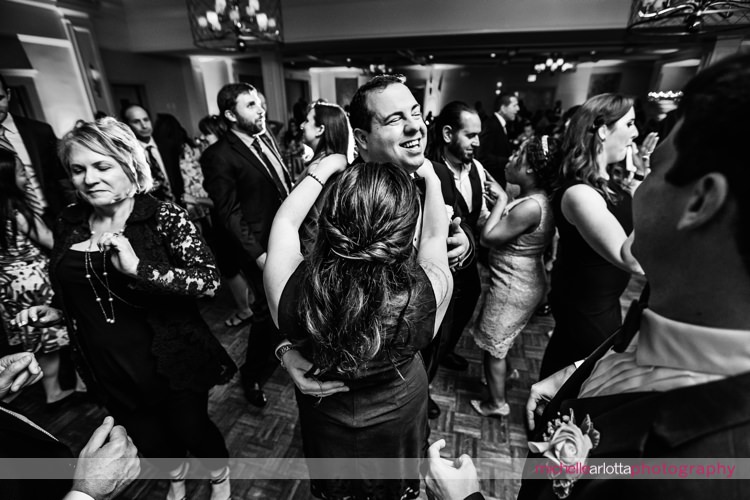 wedding guests at denville New Jersey rockaway river country club reception