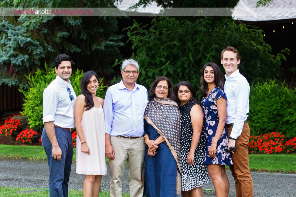 family portrait at surprise 60th birthday party at sweetgrass pavilion