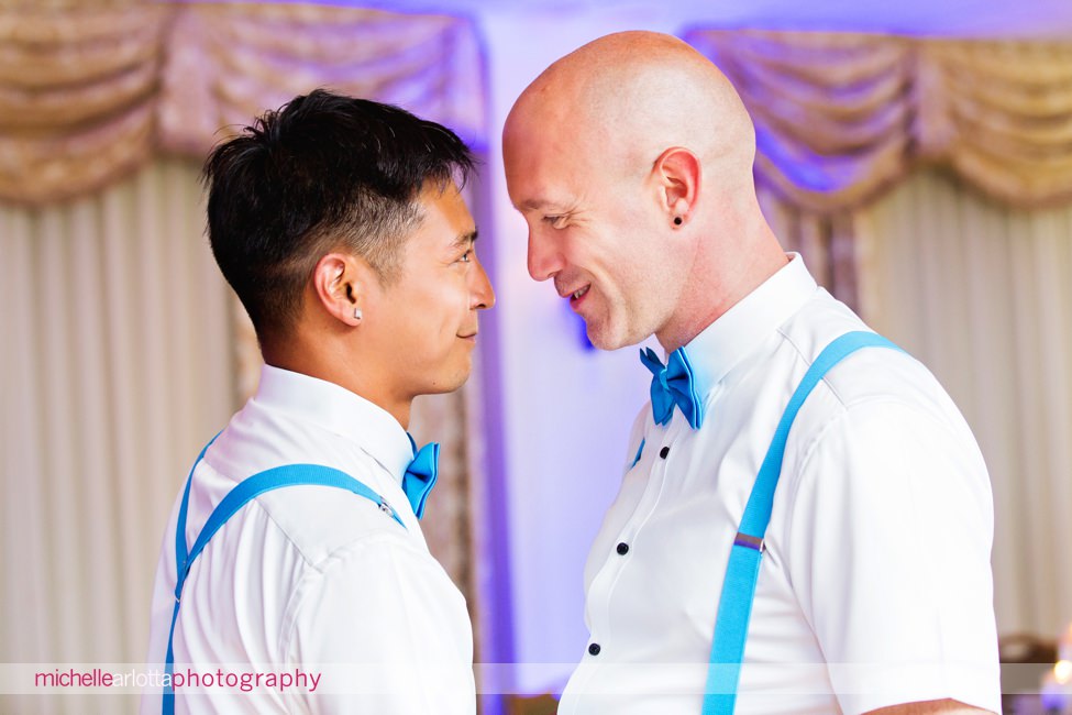 two grooms dance to their first dance at grand hotel cape may nj wedding
