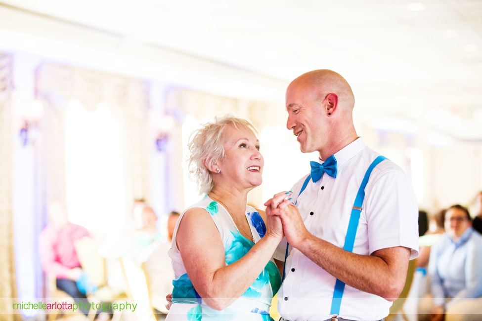 groom dances with his mom at cape may same sex wedding