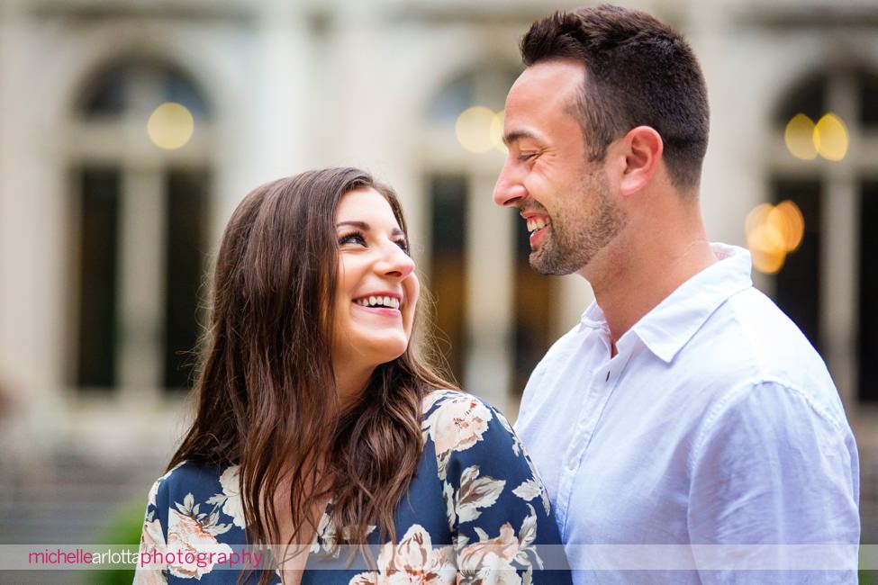 michele and lawrence Monmouth university engagement session