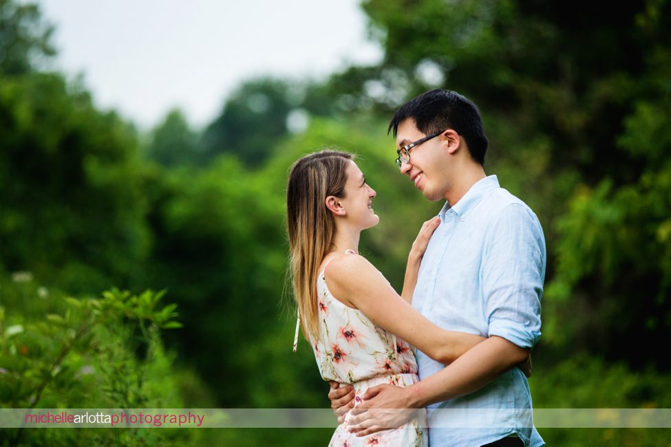 hotel du village couple in hunterdon county New Jersey for mini engagement session