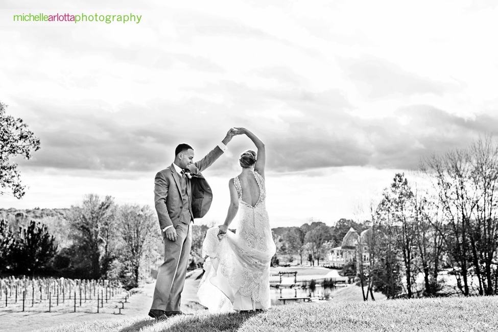 bride and groom at bear brook valley wedding best wedding photographers nj