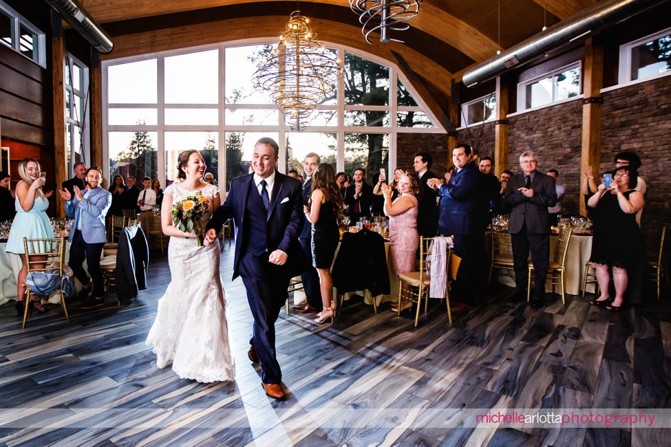 lodge at stirling ridge stone house New Jersey wedding reception