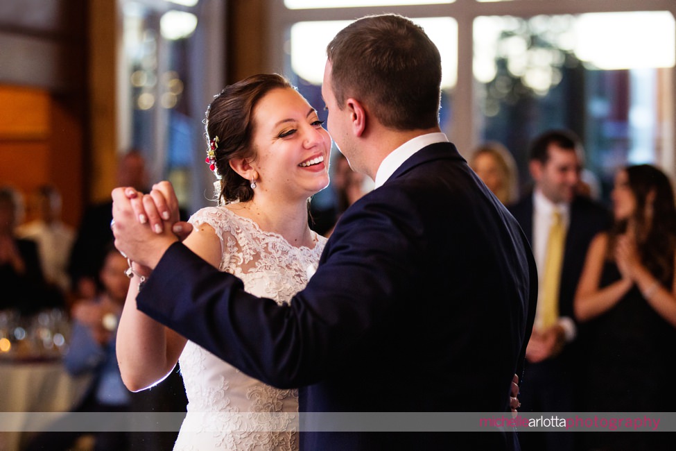 lodge at stirling ridge stone house New Jersey wedding reception first dance