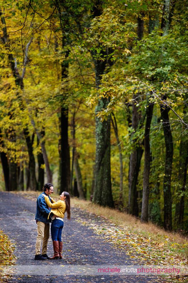 Bowman's Hill Tower Buck's County Pennsylvania wedding photographer engagement session