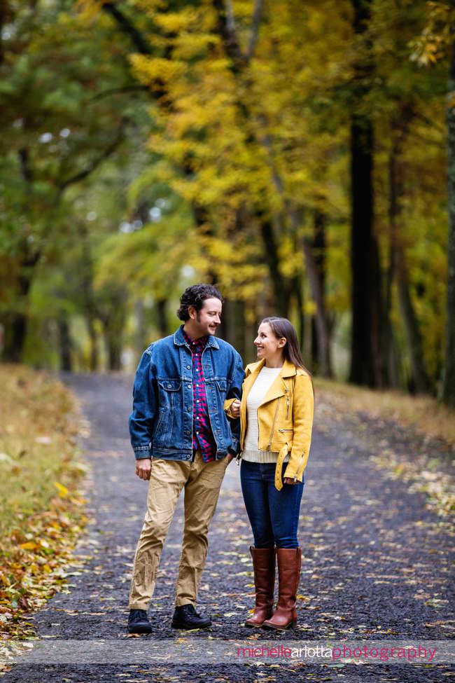 Bowman's Hill Tower Buck's County Pennsylvania wedding photographer engagement session