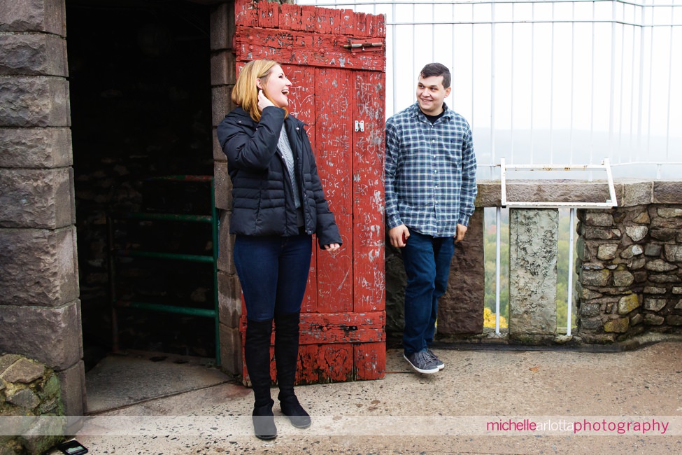 Bowman's Hill Tower Buck's County Pennsylvania wedding proposal