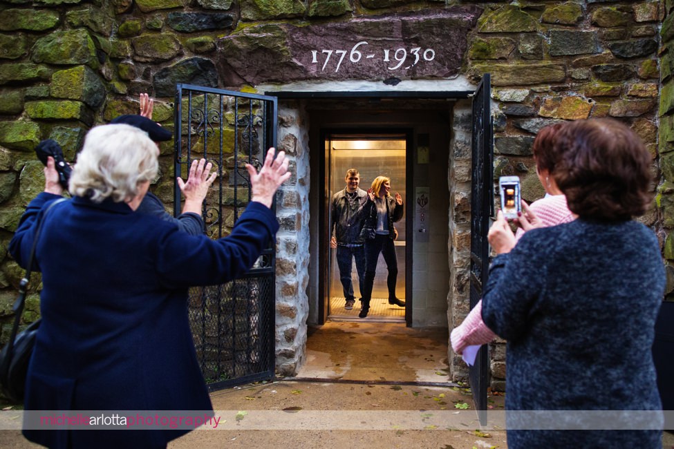 Bowman's Hill Tower Buck's County Pennsylvania wedding proposal