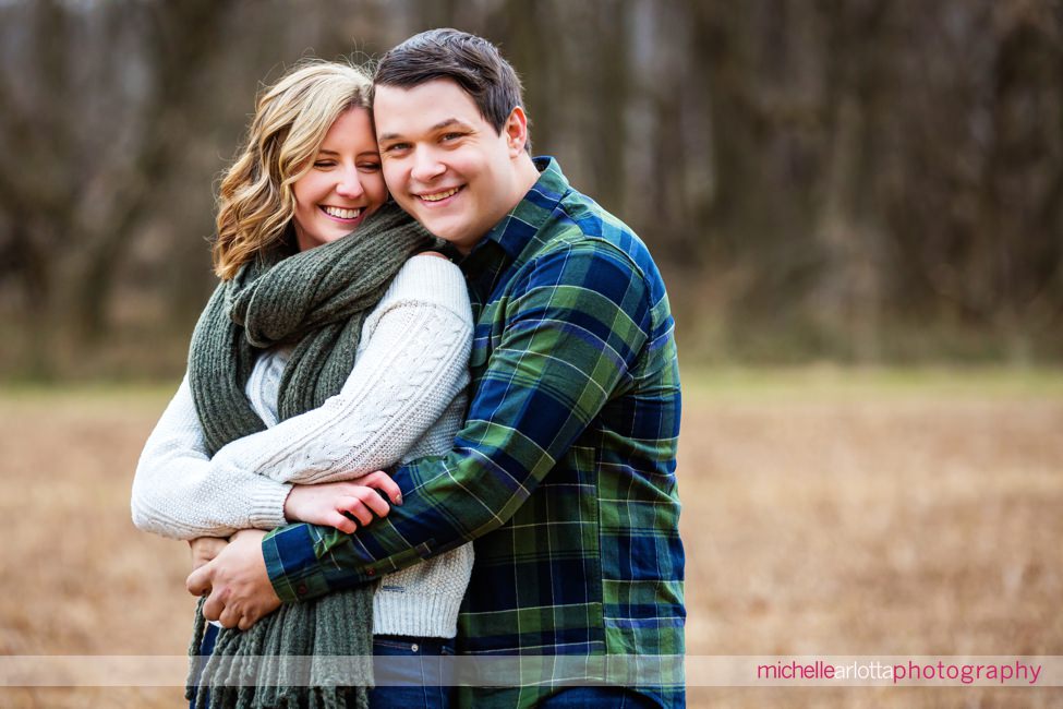 hunterdon county nj winter engagement session