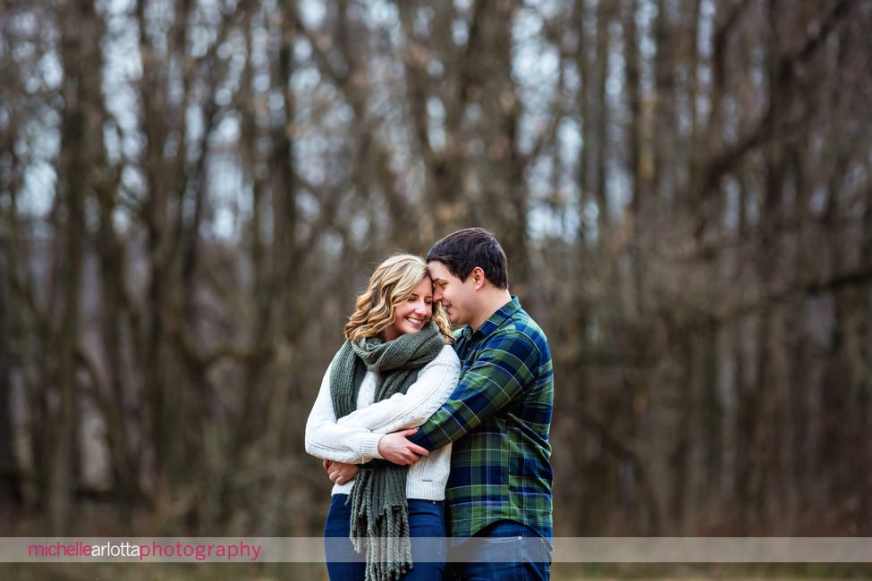 hunterdon county nj winter engagement session