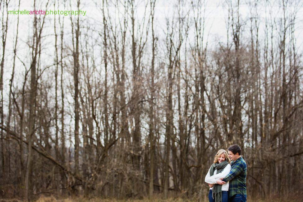 hunterdon county nj winter engagement session