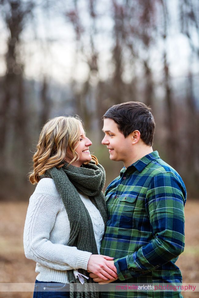 hunterdon county nj winter engagement session