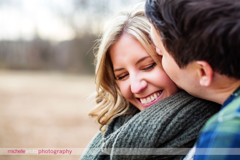 hunterdon county nj winter engagement session