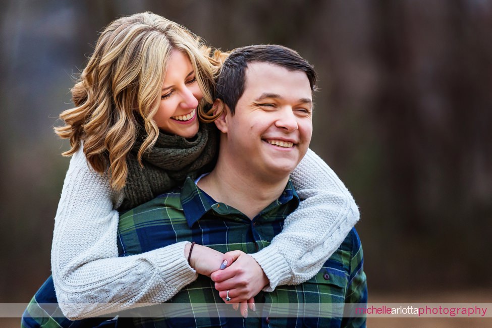 hunterdon county nj winter engagement session