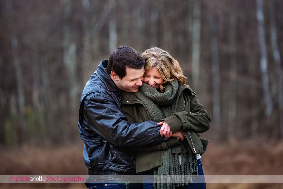 hunterdon county nj winter engagement session