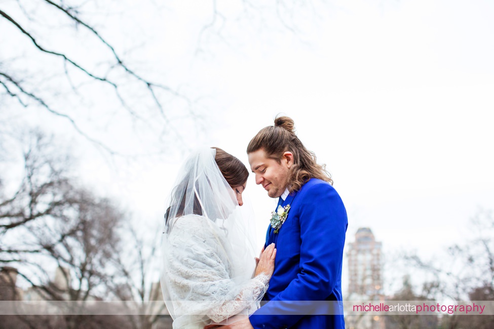 Tribeca 360 wedding groom blue suit