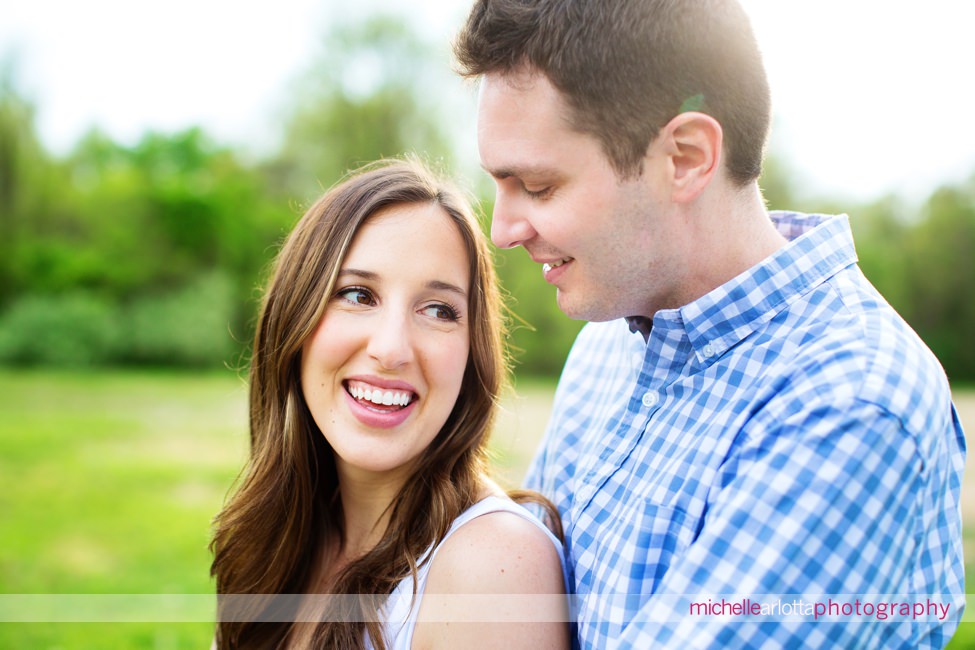 hunterdon county spring engagement session new jersey