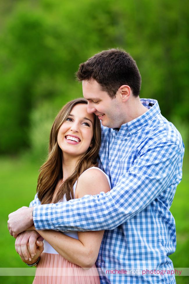 hunterdon county spring engagement session new jersey stone house wedding couple