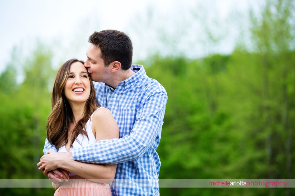 hunterdon county spring engagement session new jersey