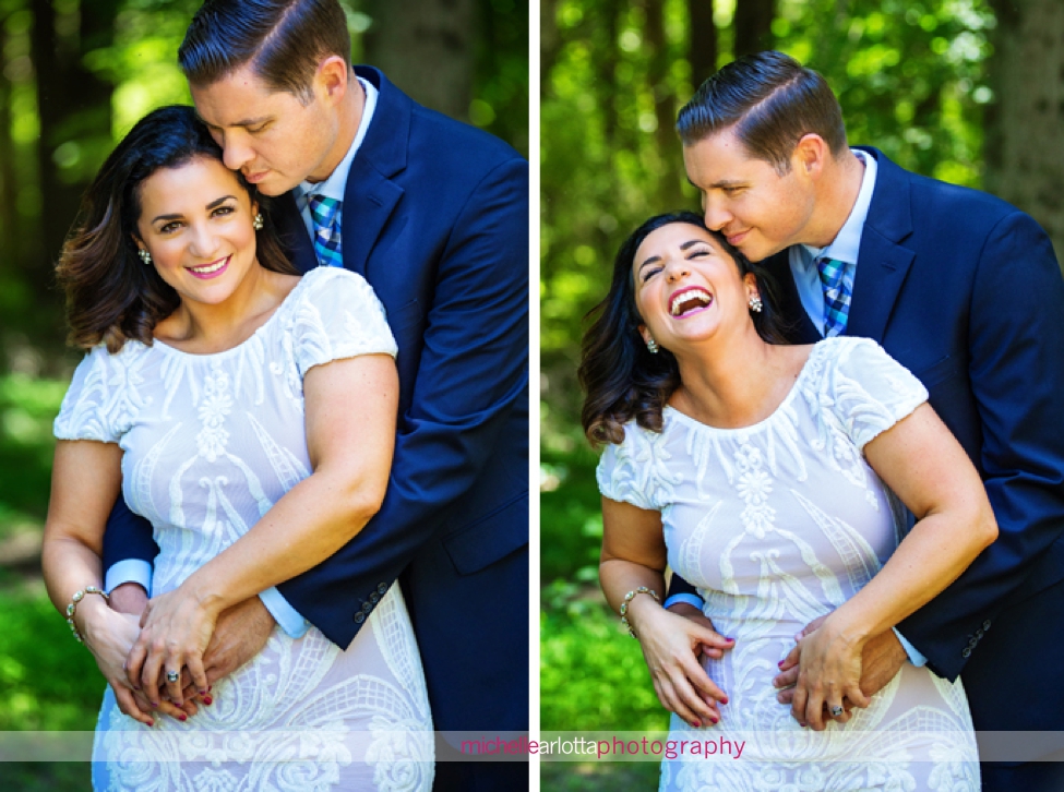 intimate summer backyard Frenchtown New Jersey wedding