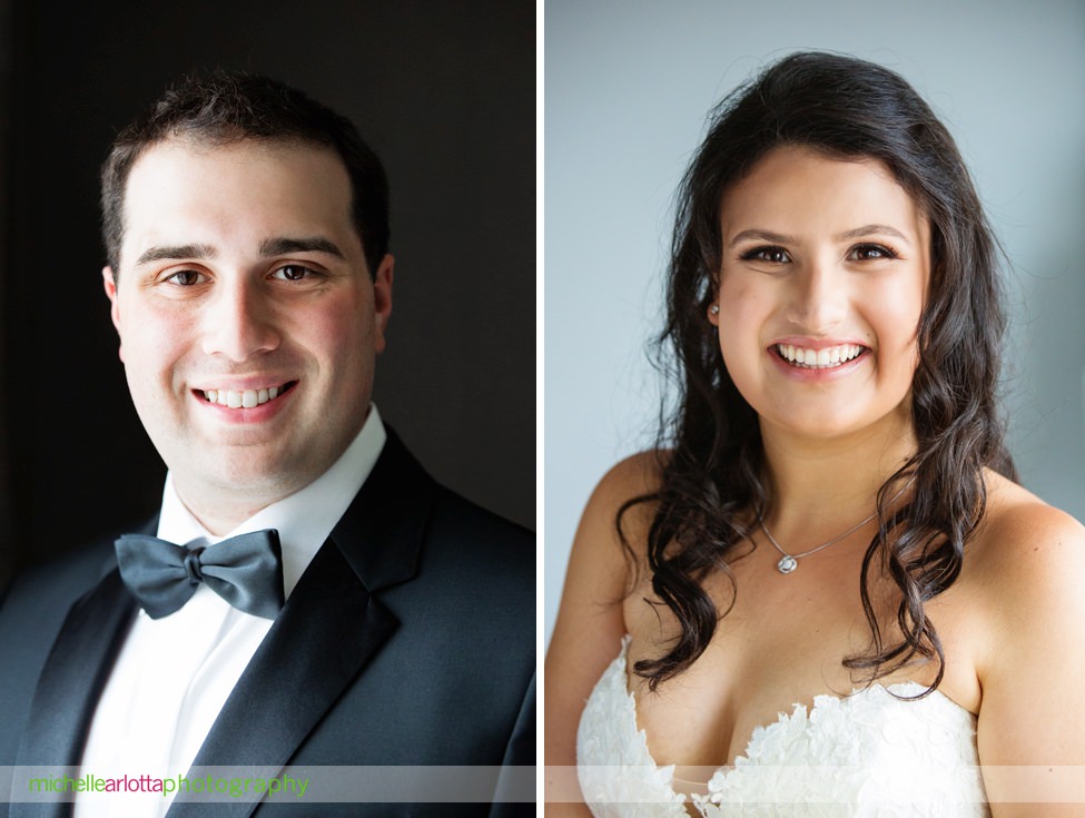 View on the Hudson New York wedding bride and groom portraits 