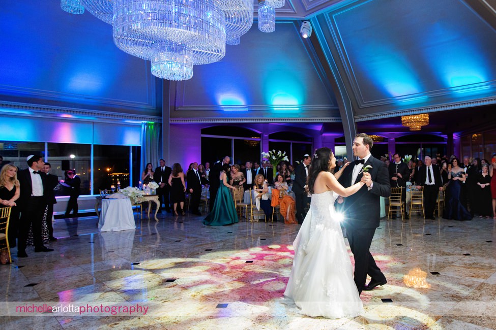 View on the Hudson NY wedding reception first dance