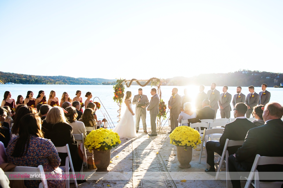 lake mohawk country club outdoor nj wedding ceremony