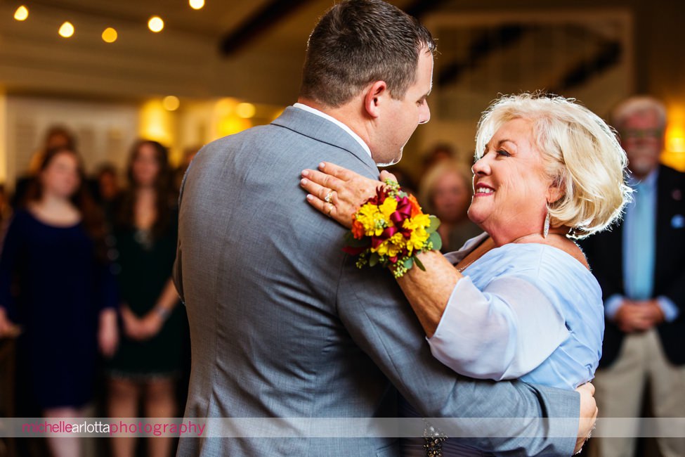 lake mohawk country club wedding New Jersey reception mother son dance