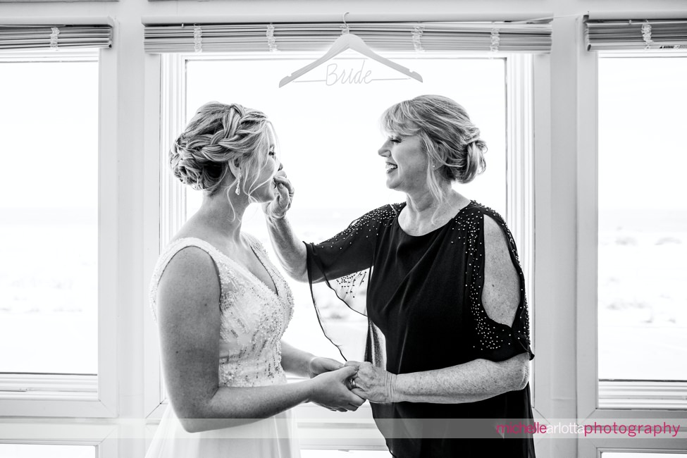 Martell's water's edge New Jersey wedding bride prep