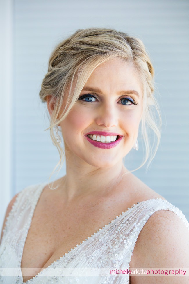 Martell's water's edge New Jersey wedding bride portrait