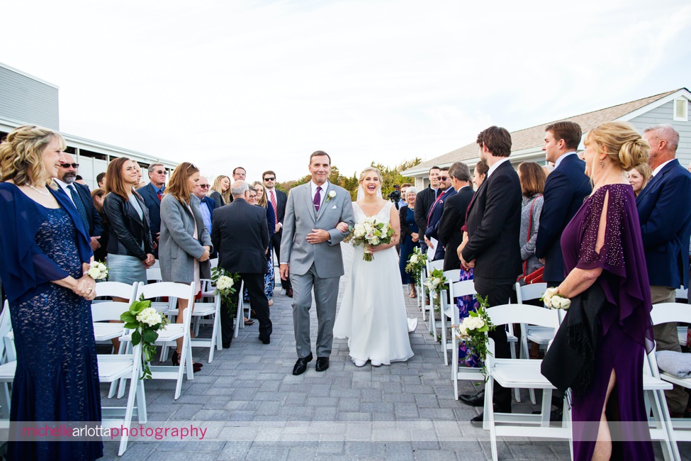 Martell's water's edge New Jersey outdoor wedding ceremony