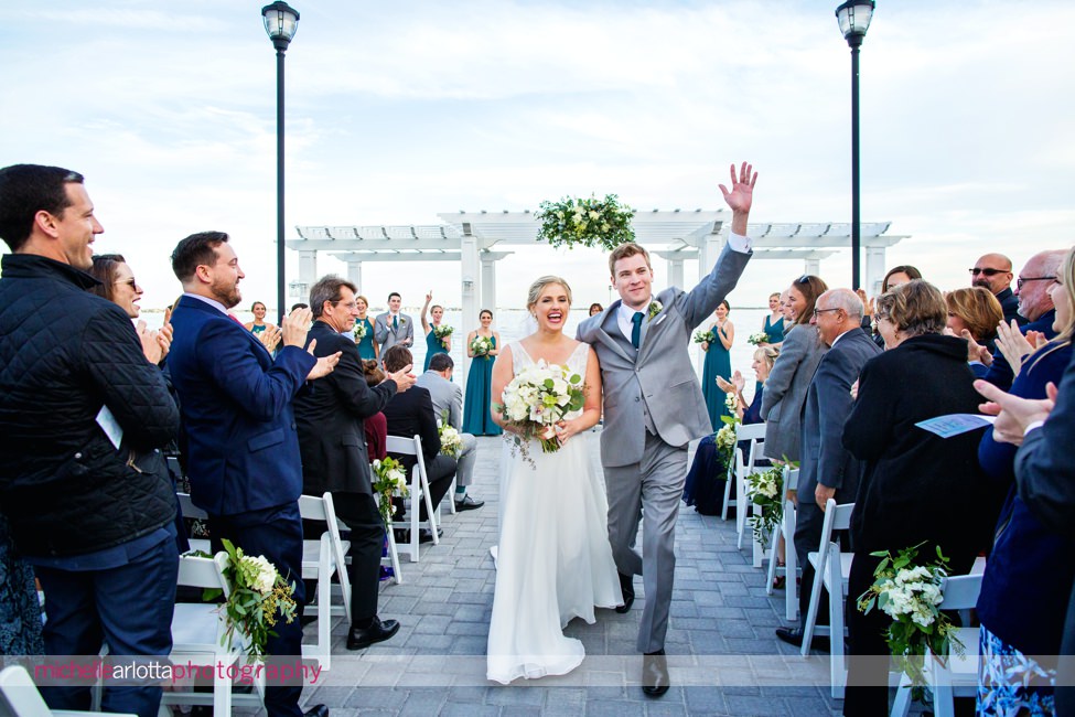 Martell's water's edge New Jersey outdoor wedding ceremony