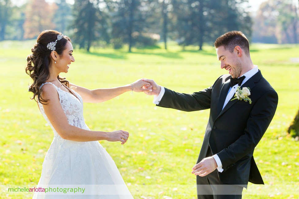 Edgewood country club wedding New Jersey first look