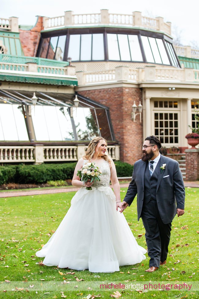 The manor NJ wedding bride and groom portraits