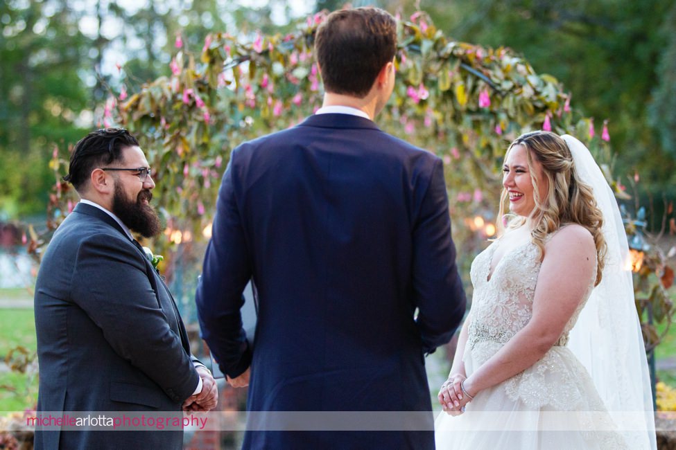 The manor NJ outdoor wedding ceremony