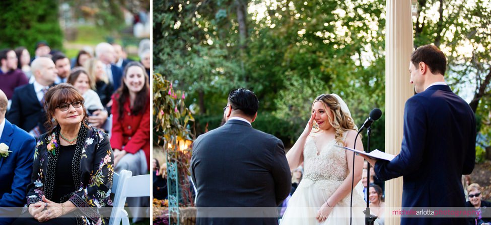 The manor NJ outdoor wedding ceremony